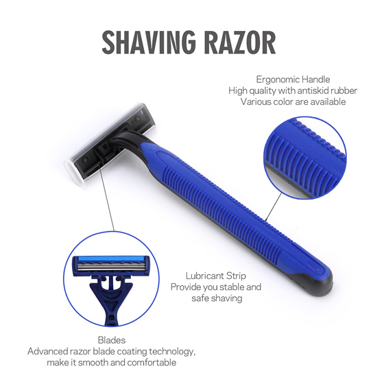 Plastic Custom Shaving Kit Disposable Razor Manufacturer