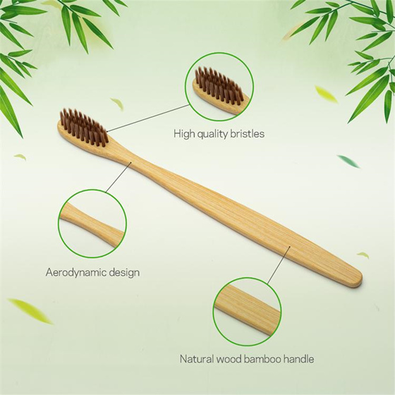 Natural Customized Bamboo Toothbrush Hotel