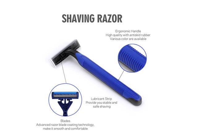 Plastic Shaving Kit Disposable Razor