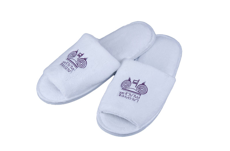 Customized Open Toe Hotel Slippers