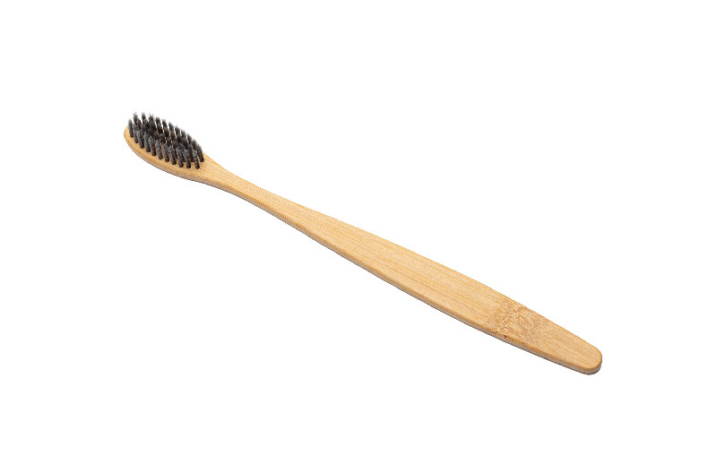 Black Brush Bamboo Toothbrush For Hotel