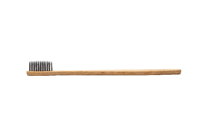 Black Brush Bamboo Toothbrush For Hotel