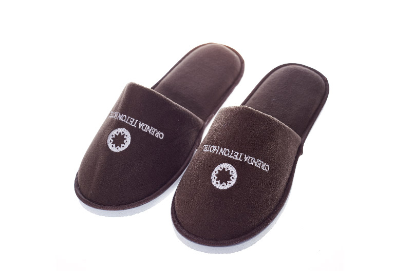 Black Hotel Disposable Slipper