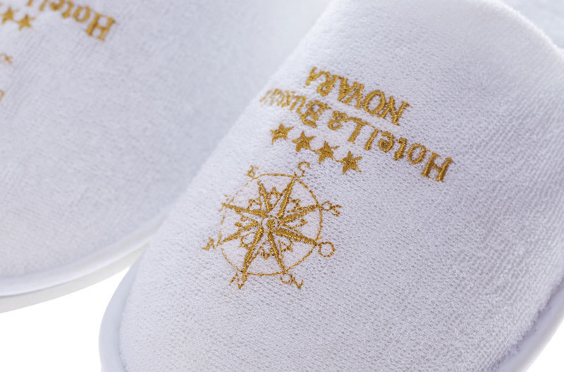 Customized Logo Luxury Hotel Slippers